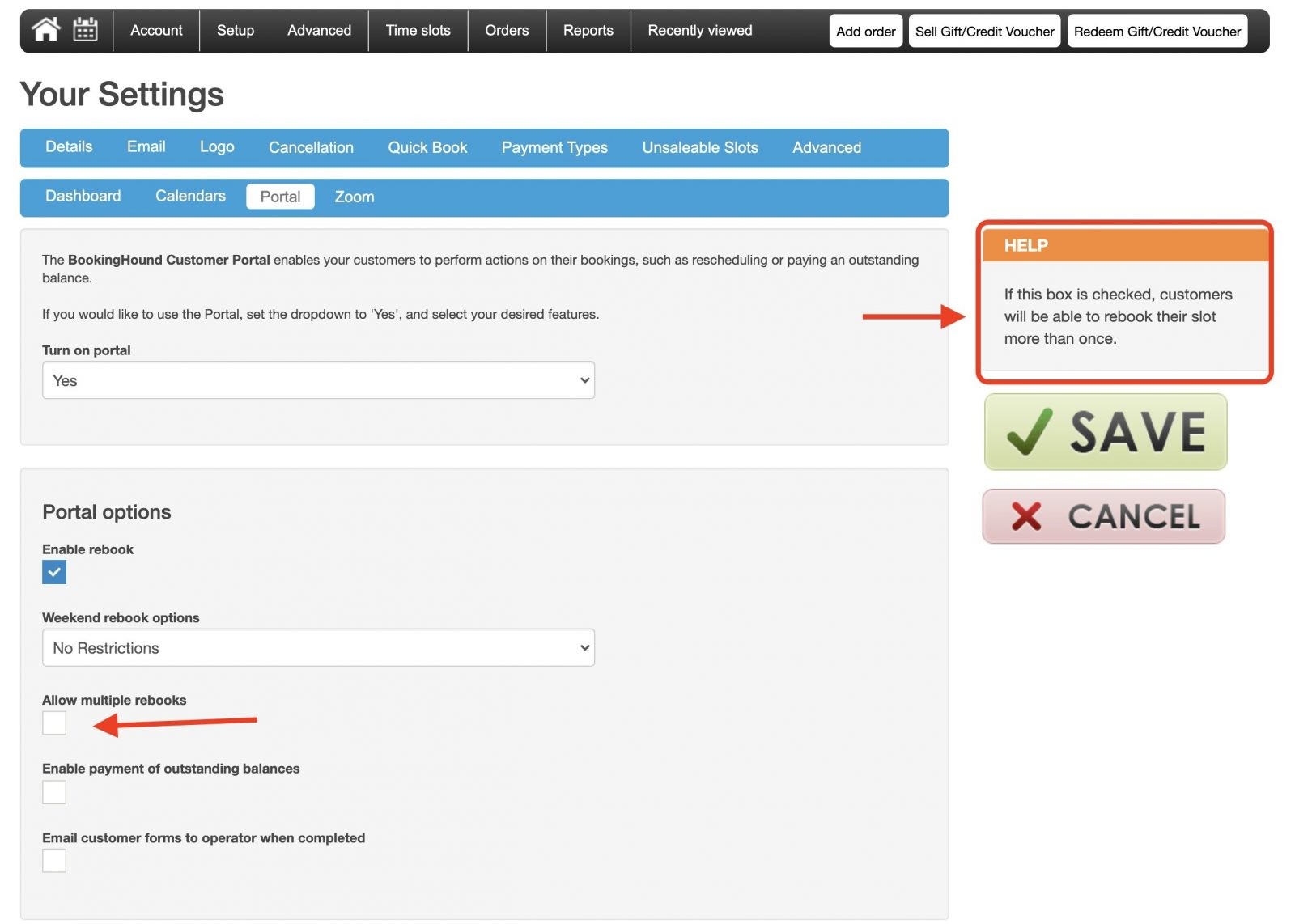 Votre écran de configuration