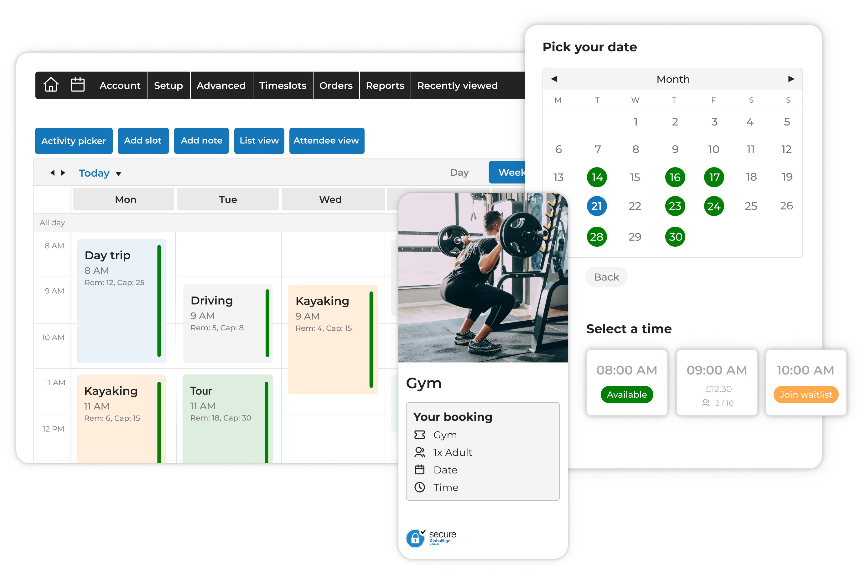 Online-Buchungssystem